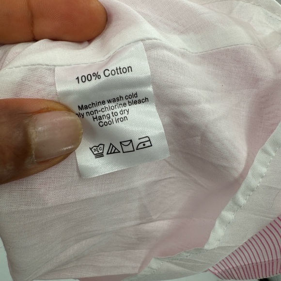 Duffield Lane Adele pink striped cotton dress sleeveless size XL - Picture 7 of 13